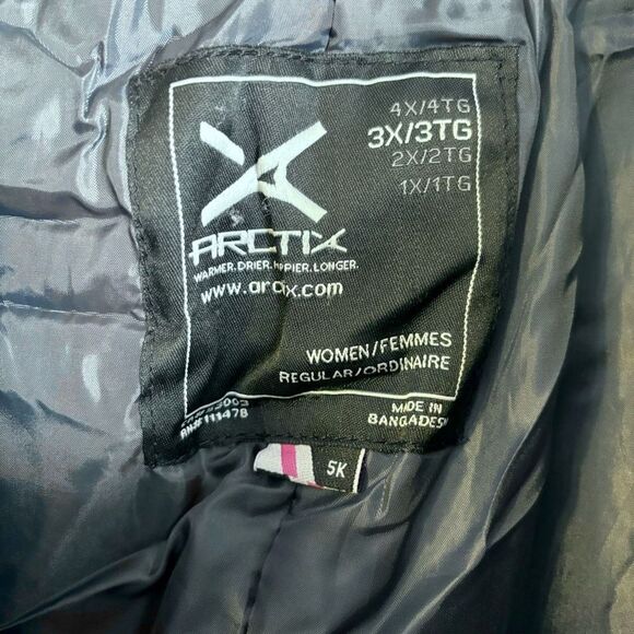 Arctix Womens Insulated Snow Pants Black Skiing Snowboard Powder Gaiter Size 3X - Picture 10 of 12